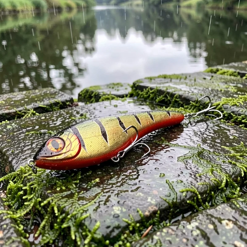 Jerkbait realista para lubina y lucio con anzuelos afilados - imagen 5