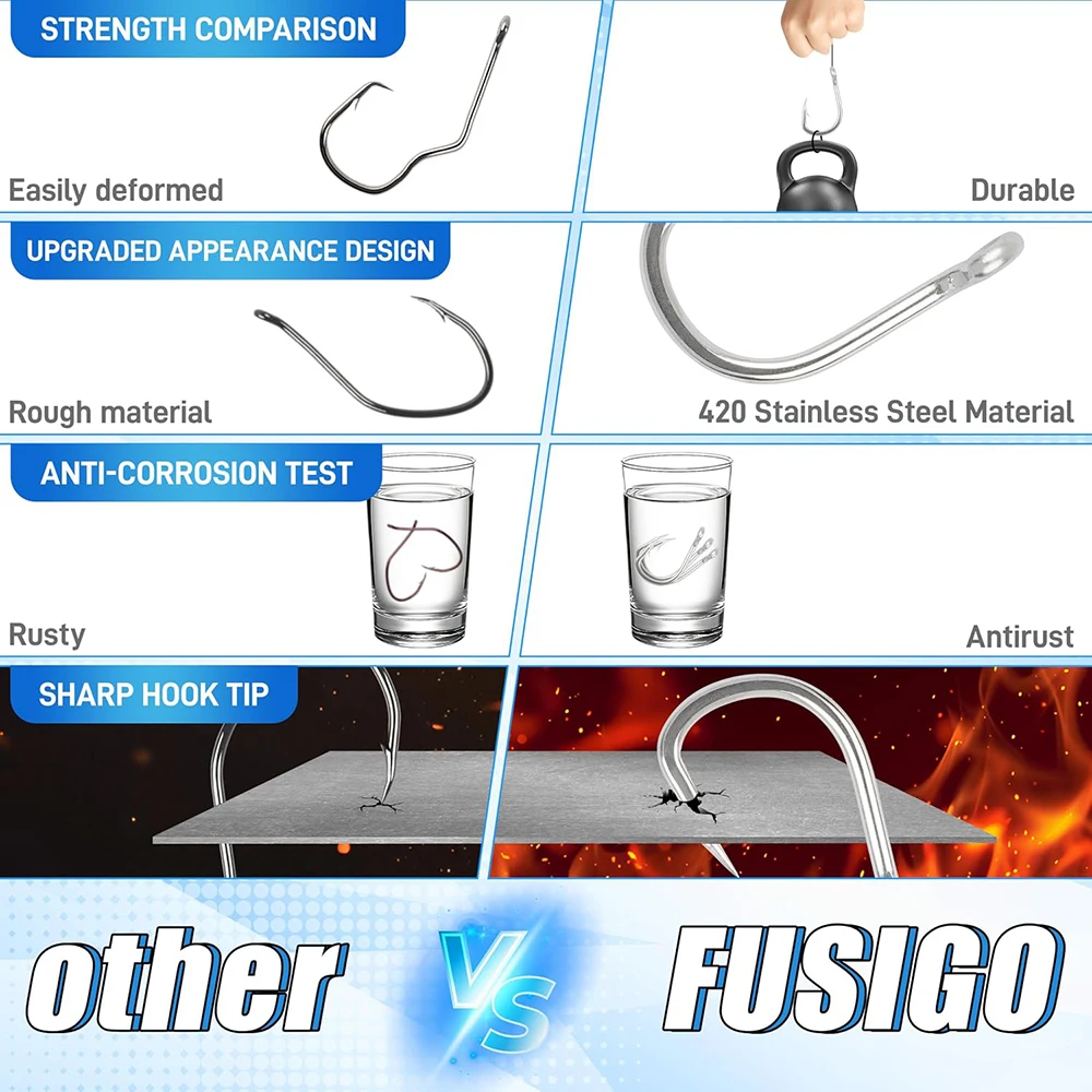 Anzuelos circulares inox extra fuertes para cebo vivo en agua salada - imagen 3