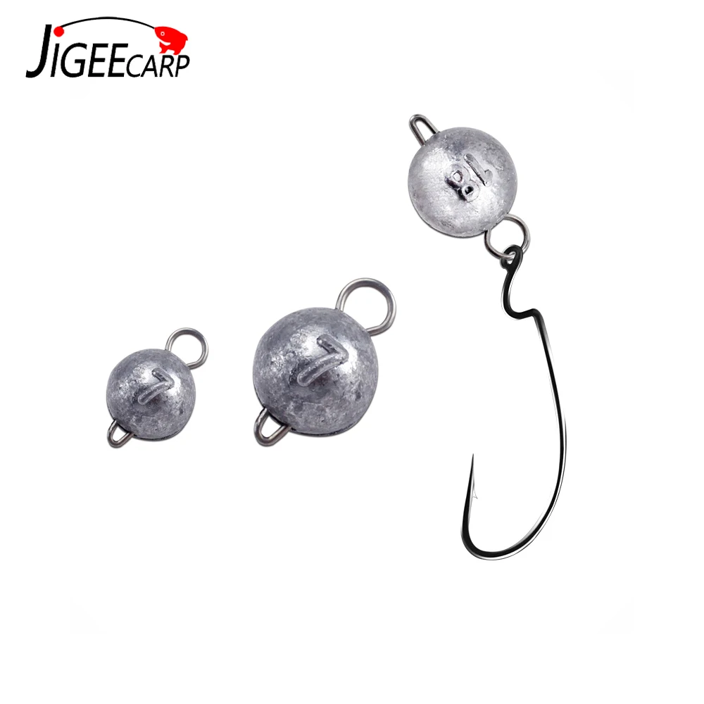 Jigeecarp Plomadas Cheburashka con bala para vinilo y anzuelo - imagen 3
