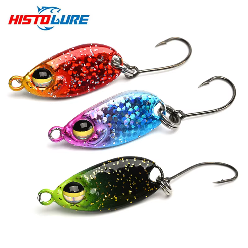 Señuelo cucharilla trucha Metal Micro Jigging ligero para pesca