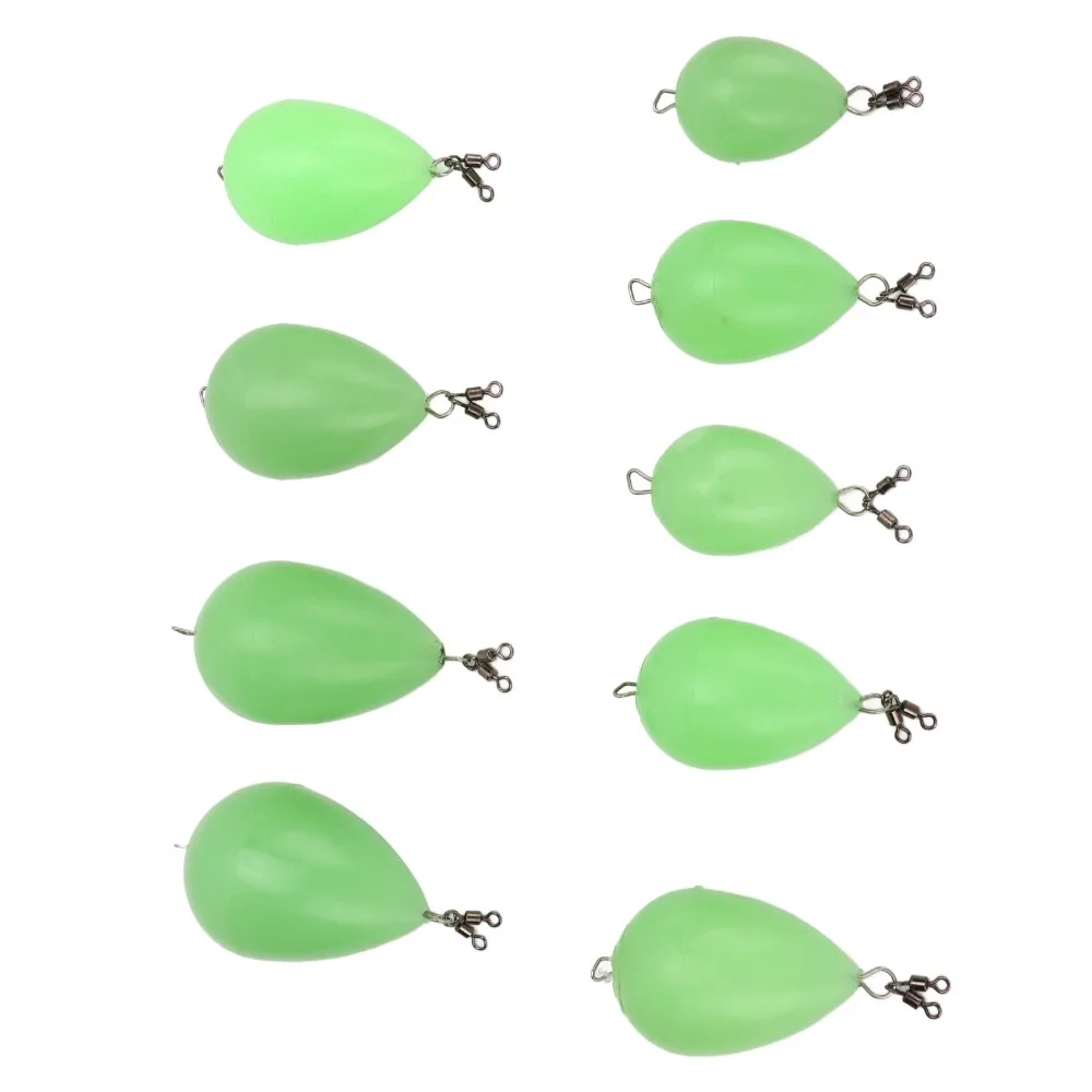 Flotador de pesca luminoso tipo huevo PP portátil para señuelos - imagen 2