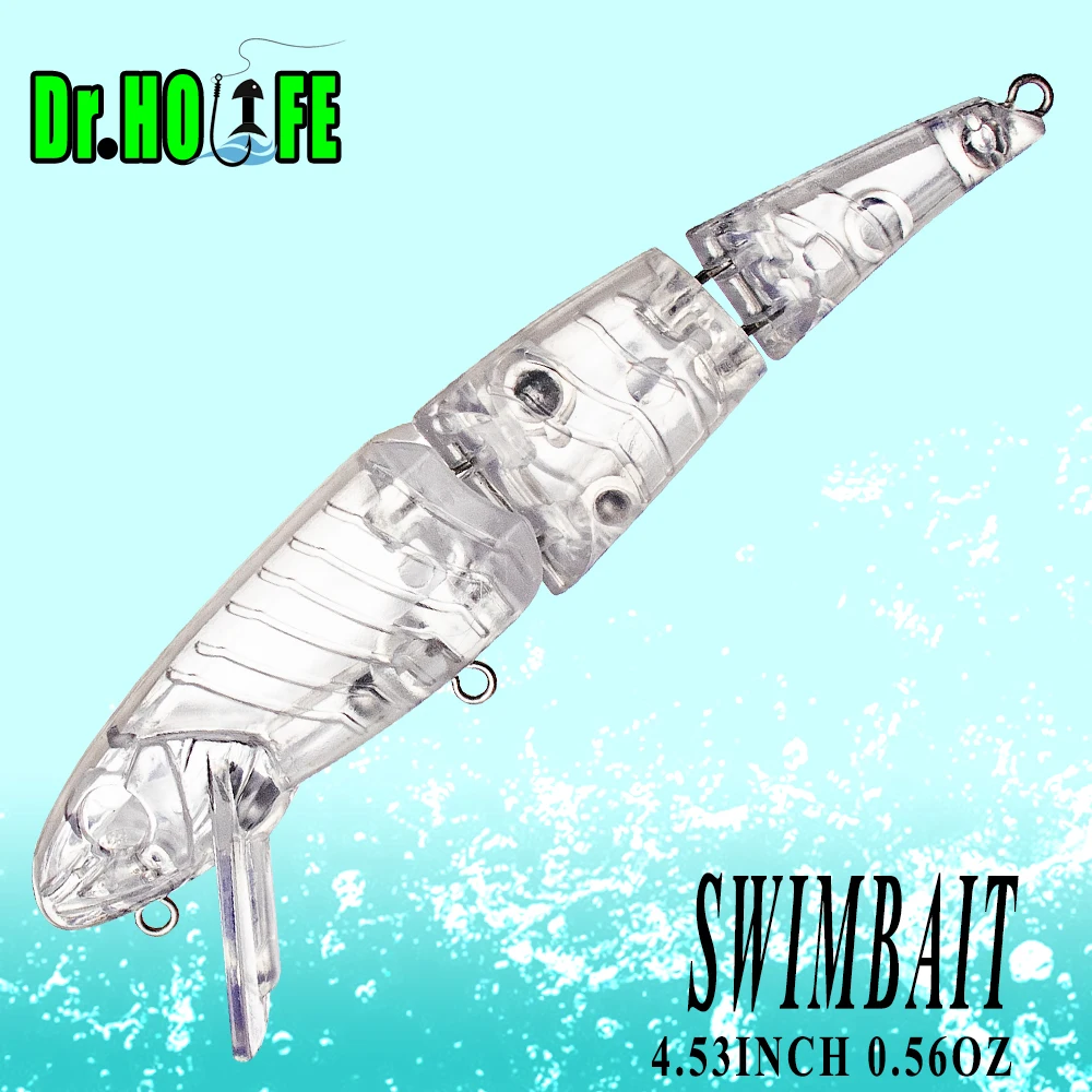 Señuelo articulado flotante para lubina Dr.Holife sin pintar - imagen 4