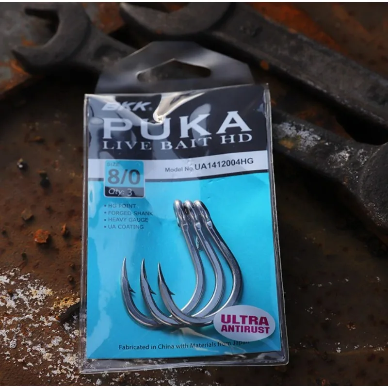 BKK PUKA Anzuelos Jigging con Cebo Vivo - Pesca Deportiva - imagen 2