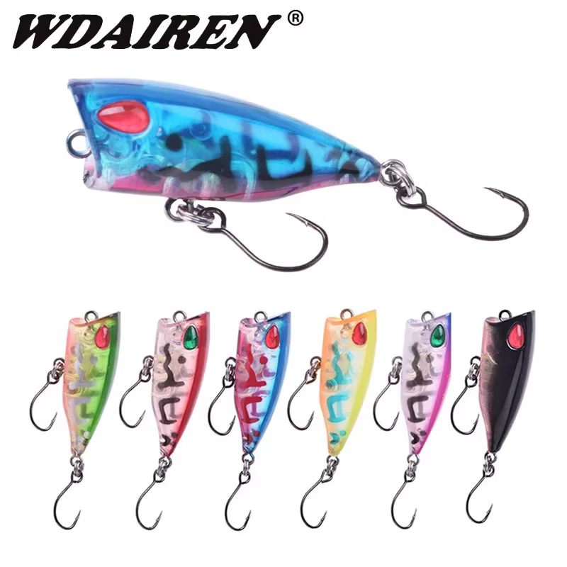 Señuelo Popper Topwater 4cm – Lubina, trucha y lucio