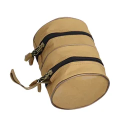 Bolsa doble capa para carretes de pesca, organizador ligero