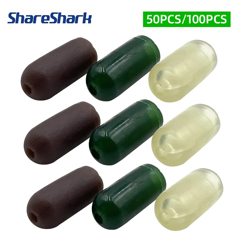 ShareShark Perlas de amortiguación giratorias para carpa – goma suave - imagen 2
