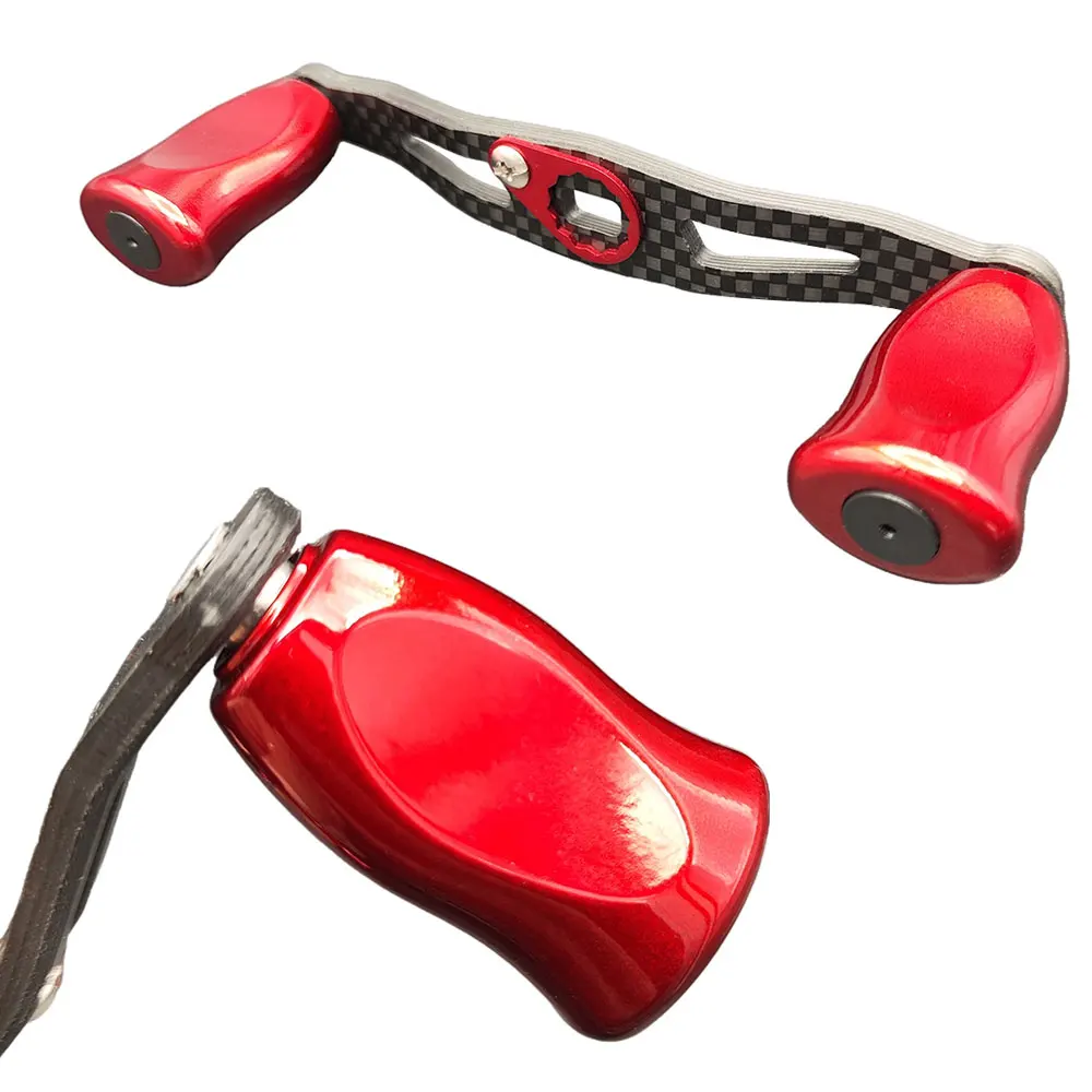 Manivela de carbono para carrete pesca ligera con rodamientos - imagen 4