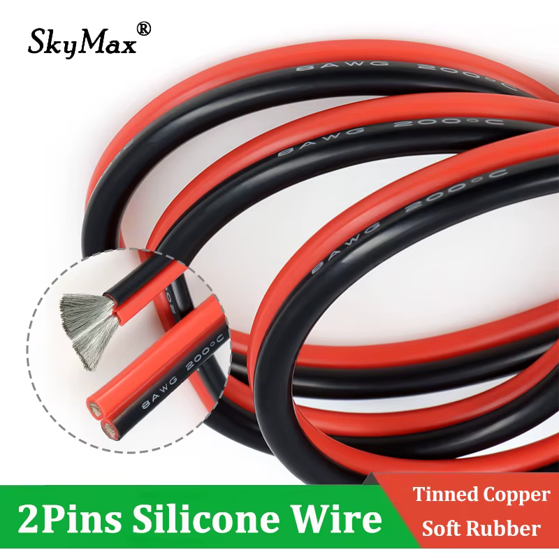 Cable de Silicona Estañado 8-30 AWG para Batería y Automoción