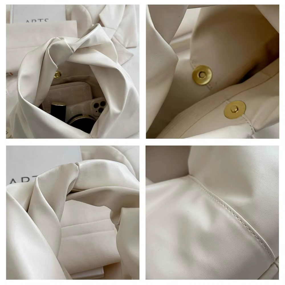 Bolso de Hombro PU Mini Cuadrado con Asa Plegada para Dama - imagen 3
