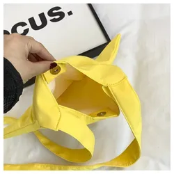 Bolso crossbody forma estrella mujer lona color sólido