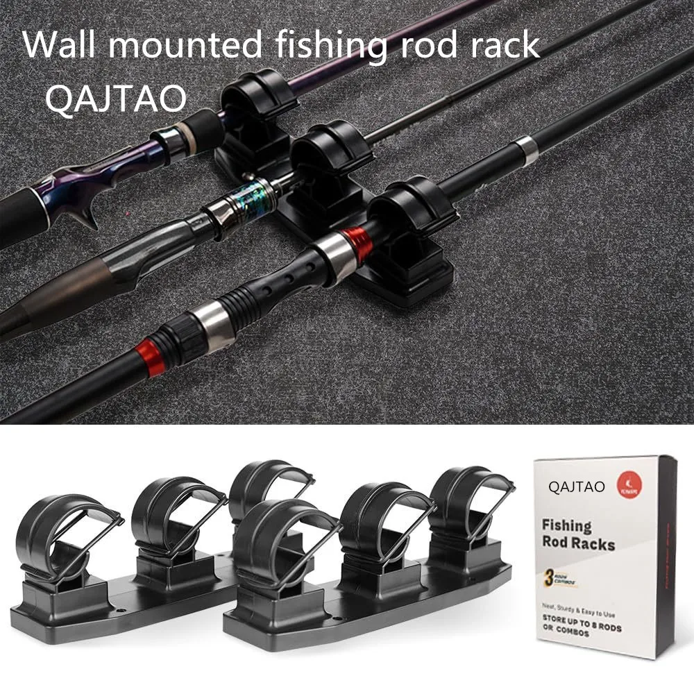 QAJTAO Soporte de cañas universal de pared con abrazadera fácil - imagen 5