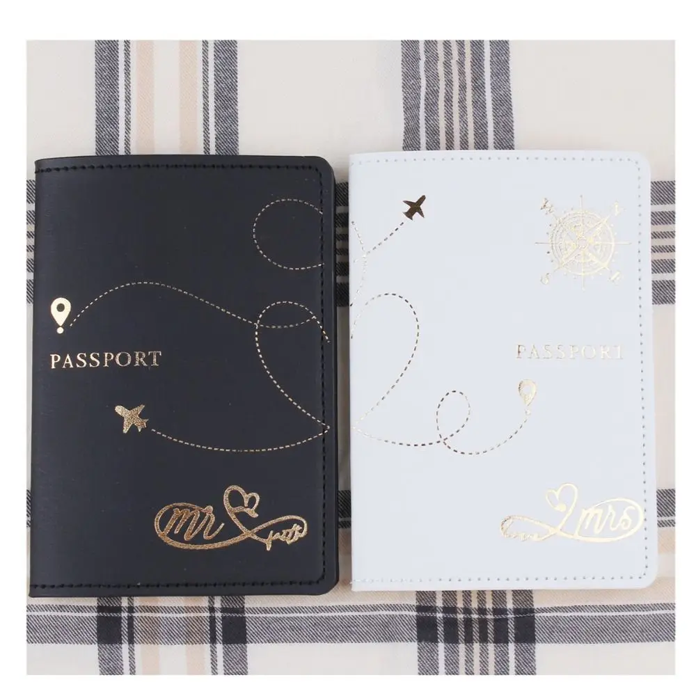 Funda pasaporte impermeable PU de cuero con ranuras para tarjetas - imagen 2