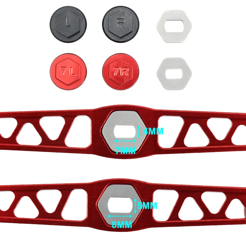 Manivela de carrete doble rocker de aluminio para Abu Dai Shimano - imagen 4