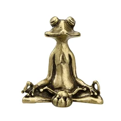 Estatua rana en latón estilo Zen – Decoración vintage
