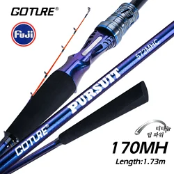 Goture PURSUIT Caña de calamar ligera jigging con punta titanio Fuji