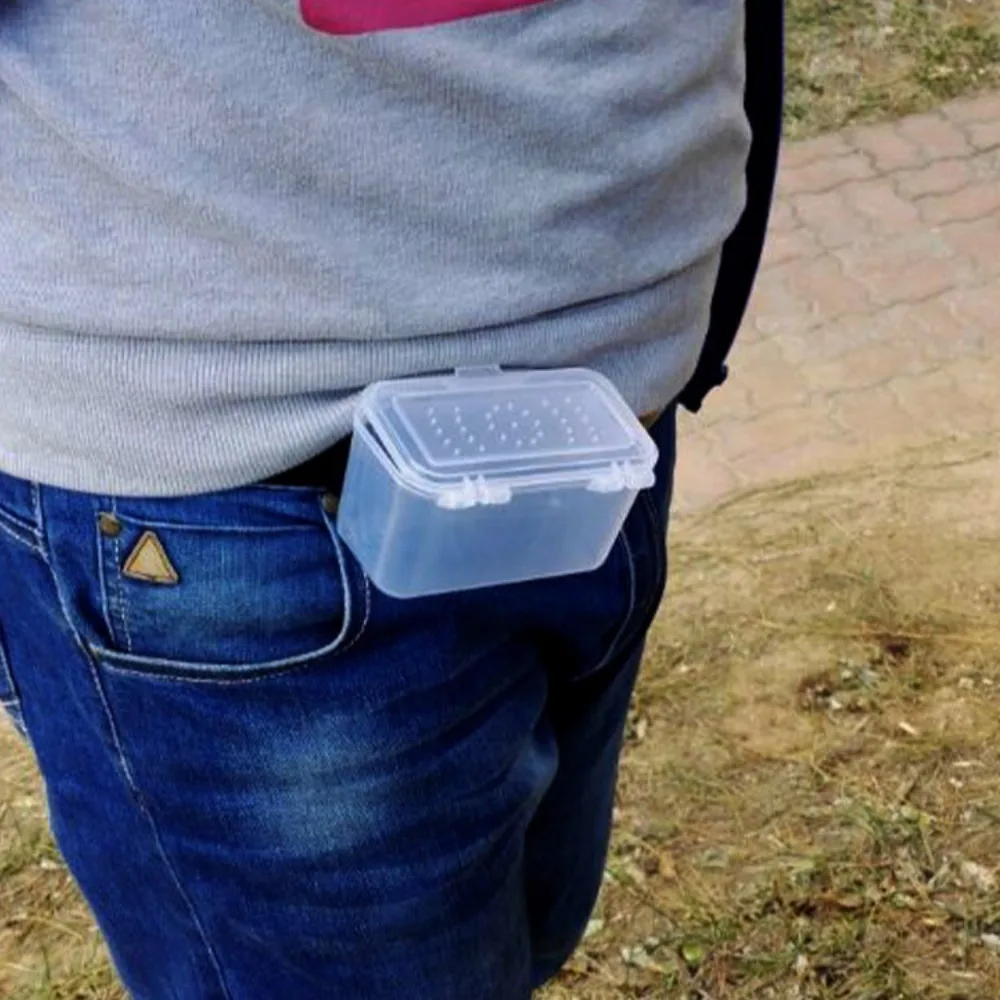 Caja de cebo vivo con lombriz transparente para señuelos blandos - imagen 5