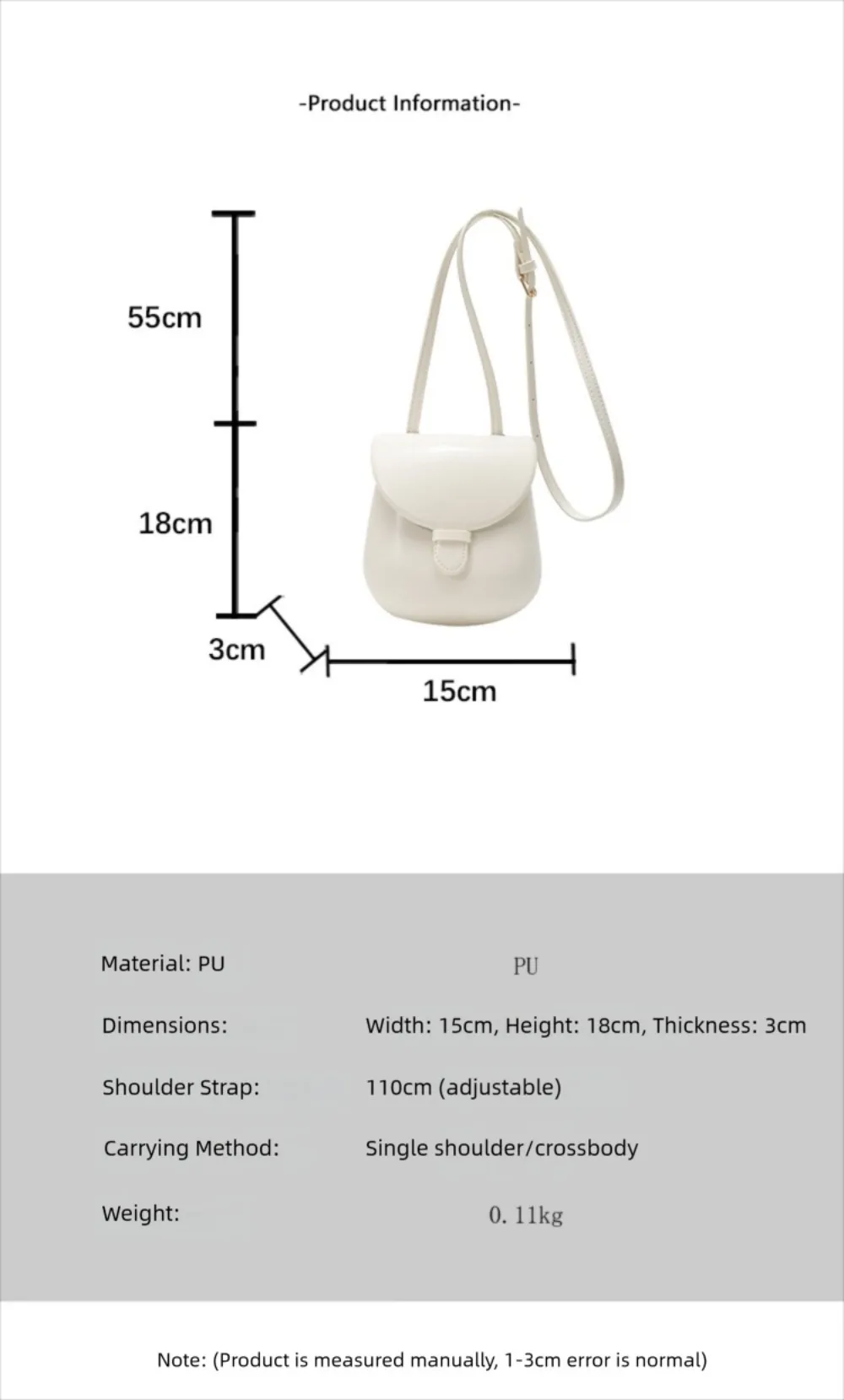 Bolso bandolera compacto