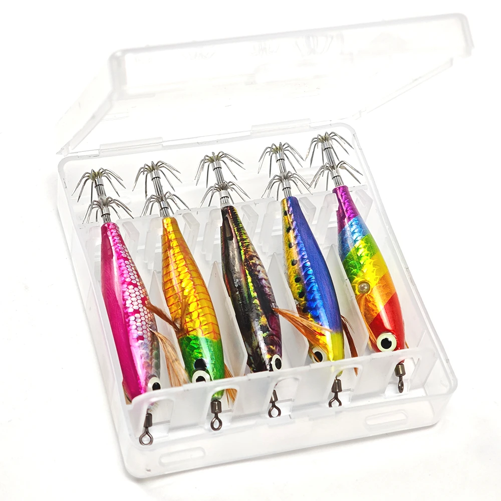 Jig Egi de calamar luminoso para pesca en agua salada - imagen 4