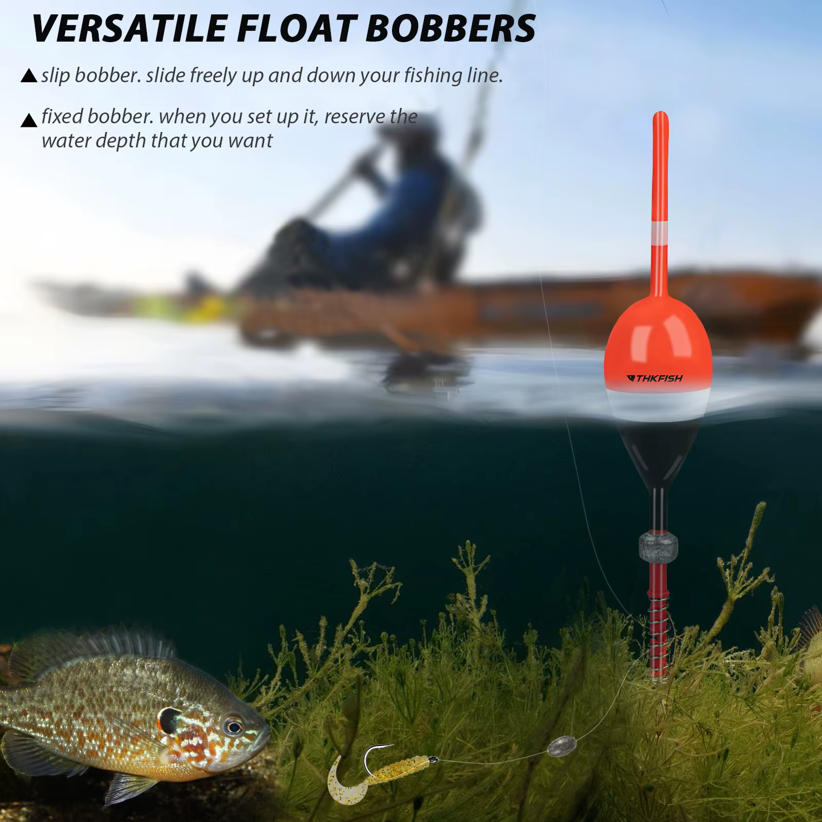 Flotadores deslizantes de balsa para pesca del panfish y bagre - imagen 4
