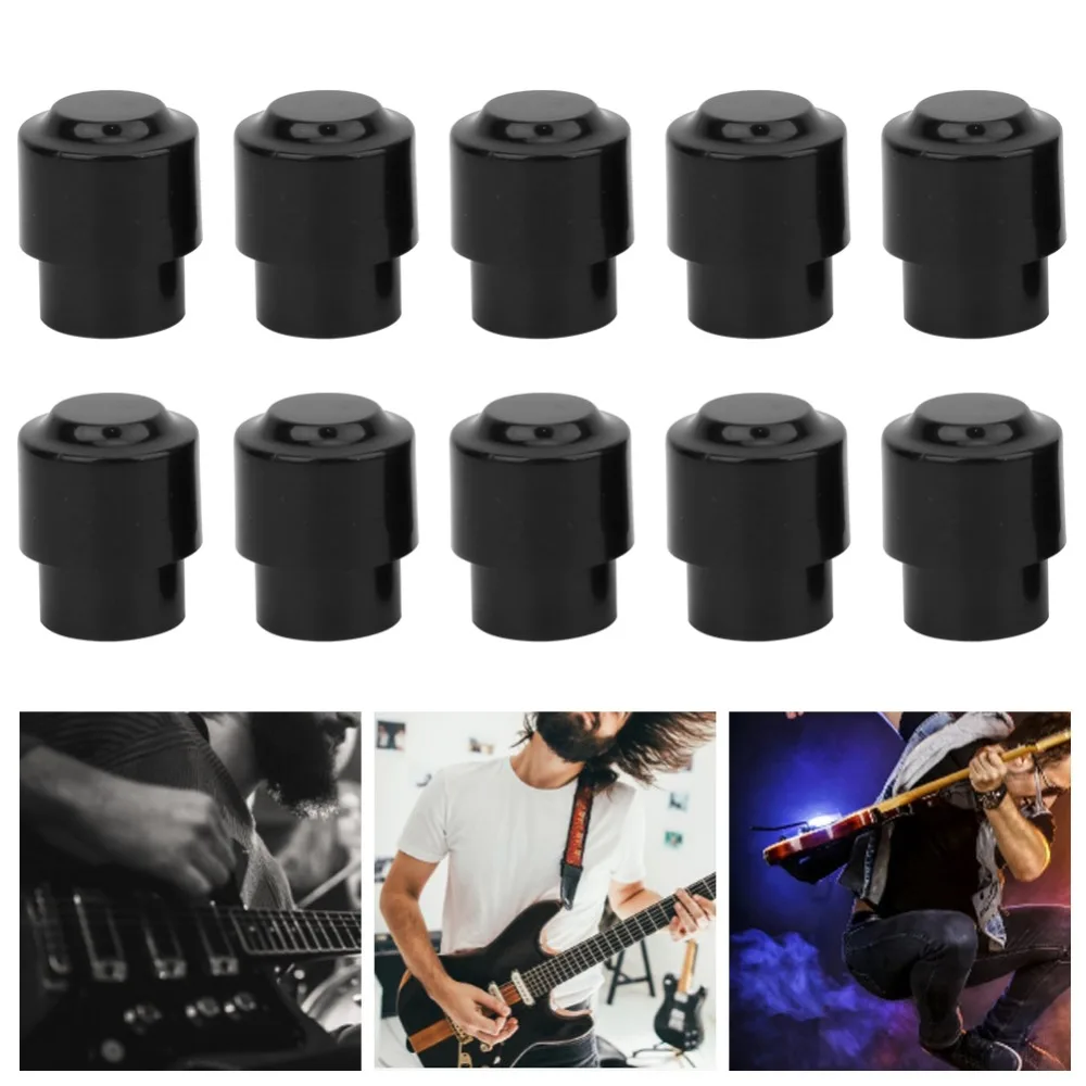 Perillas sin rosca para guitarra eléctrica negro/blanco, fácil - imagen 3
