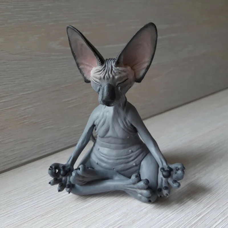 Figura Buda Gato Esfinge – Regalo Original para Pescador