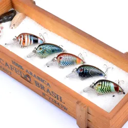Jerkbait flotante biónico pintado para pesca de perca y superficie