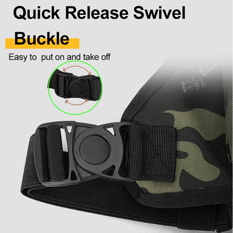 Bolsa de pesca pecho camuflaje con chaleco hombre para aparejos - imagen 5