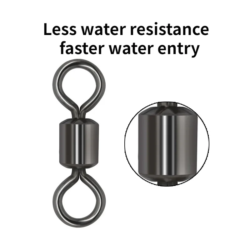 Conectores de pesca con ganchos giratorios de acero inoxidable - imagen 3