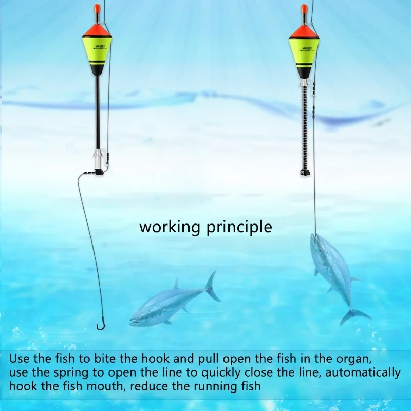 Flotador de pesca automático con gatillo de gancho para carpa - imagen 3