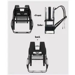 Mochila transparente de PVC impermeable y de gran capacidad