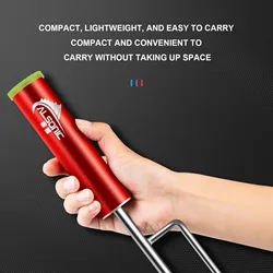 Soporte de cañas de aluminio con funda fluorescente y antióxido