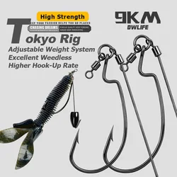 Anzuelos Tokyo Rig sin enredos – para lubina y vinilo
