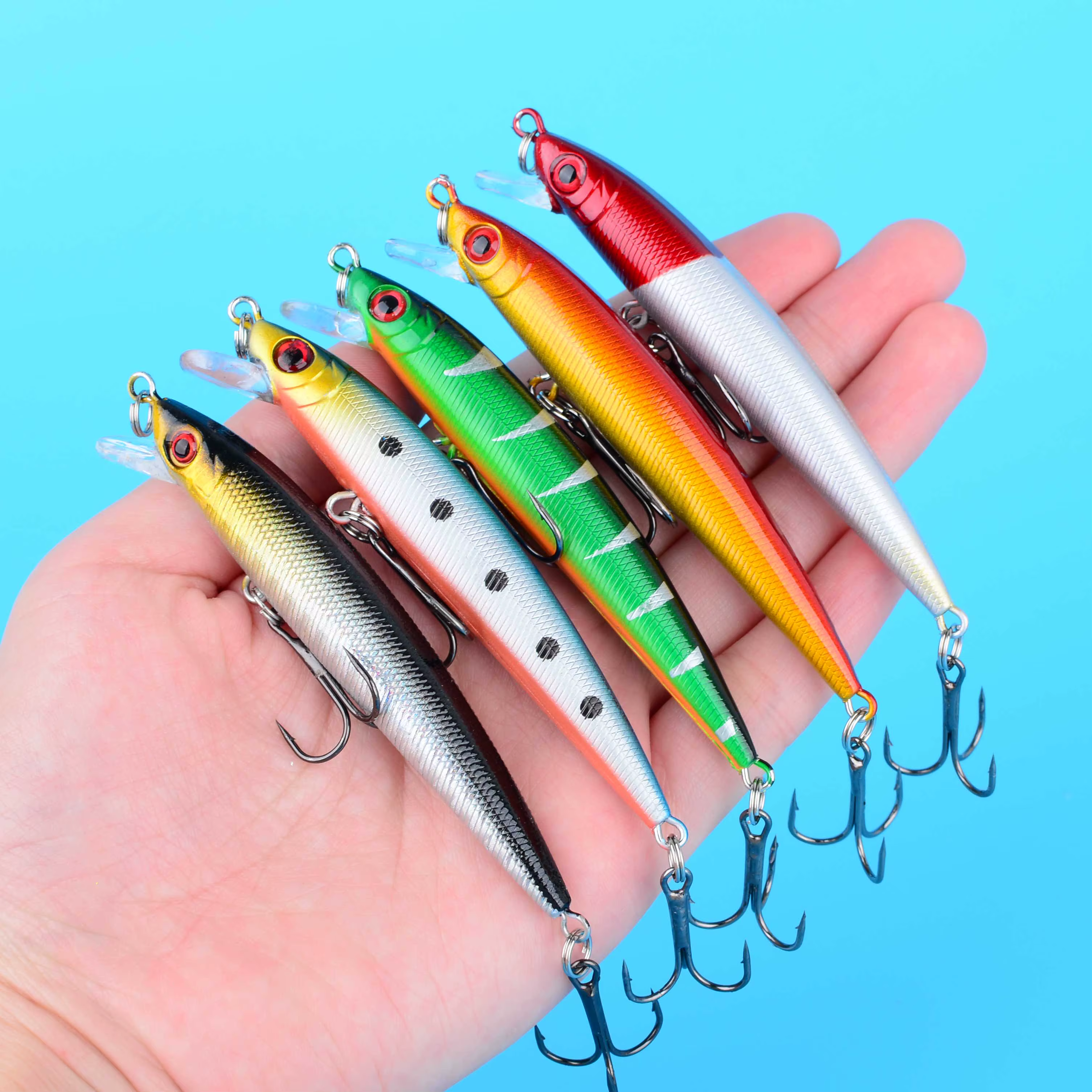 Minnow Crankbait 8.5cm Ojos 3D para Lucio y Perca - imagen 3