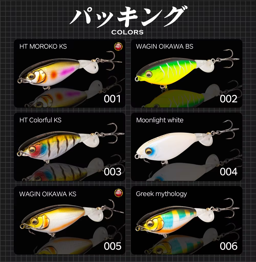 Hunthouse Hard Topwater Swimbait – Cola para bar, trucha y