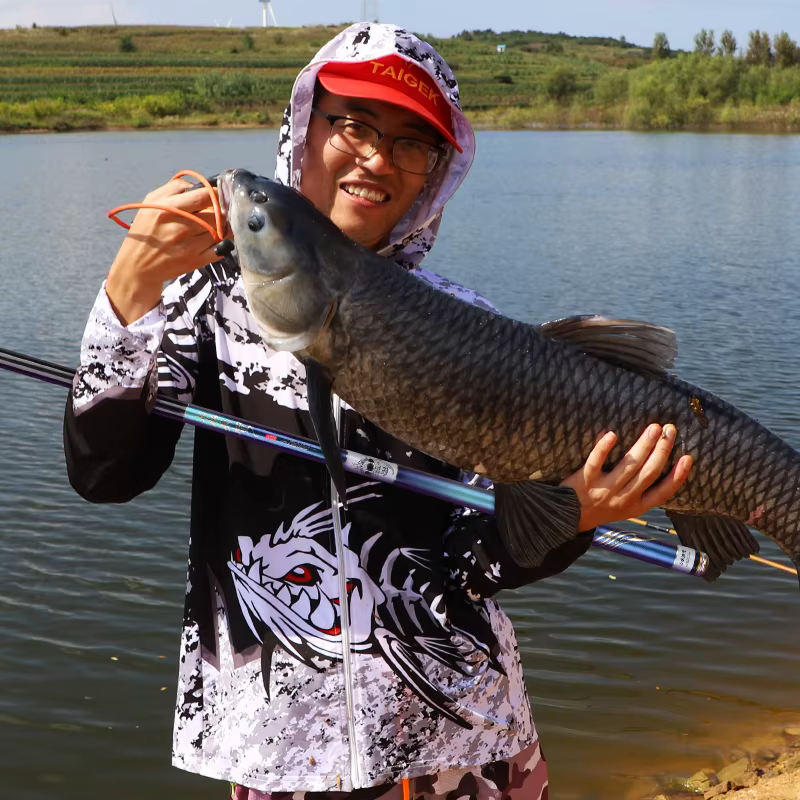 Caña de carpa ultraligera FISHINGFANS 5H de carbono