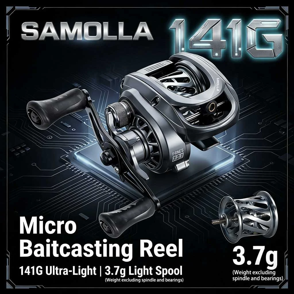 Carrete ultraligero baitcasting para micro señuelos de lubina - imagen 2