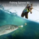 Spinnerbait en línea con plumas de coquí para lubina y trucha - imagen 2