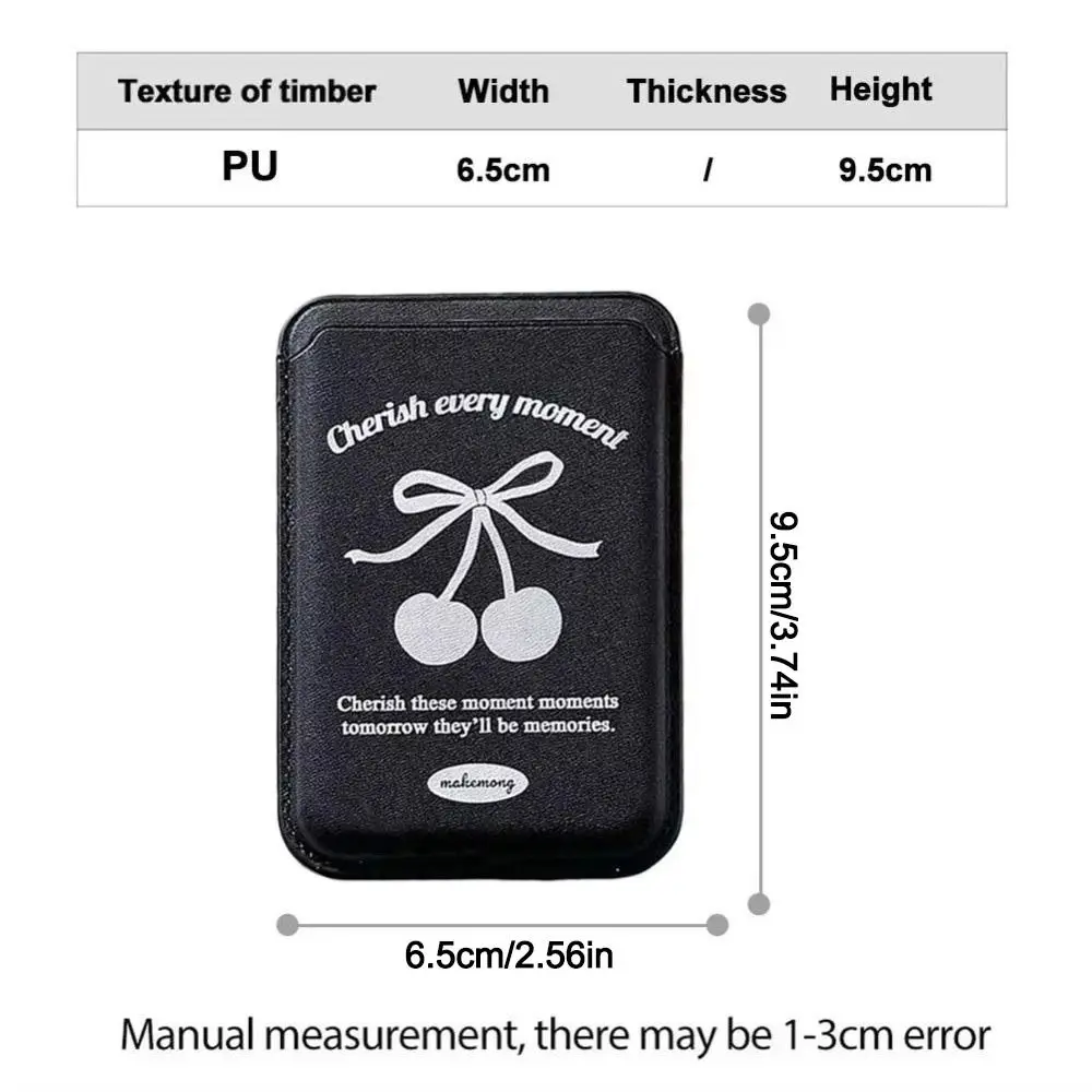 Tarjetero con clip magnético para tarjetas de cuero PU - imagen 4