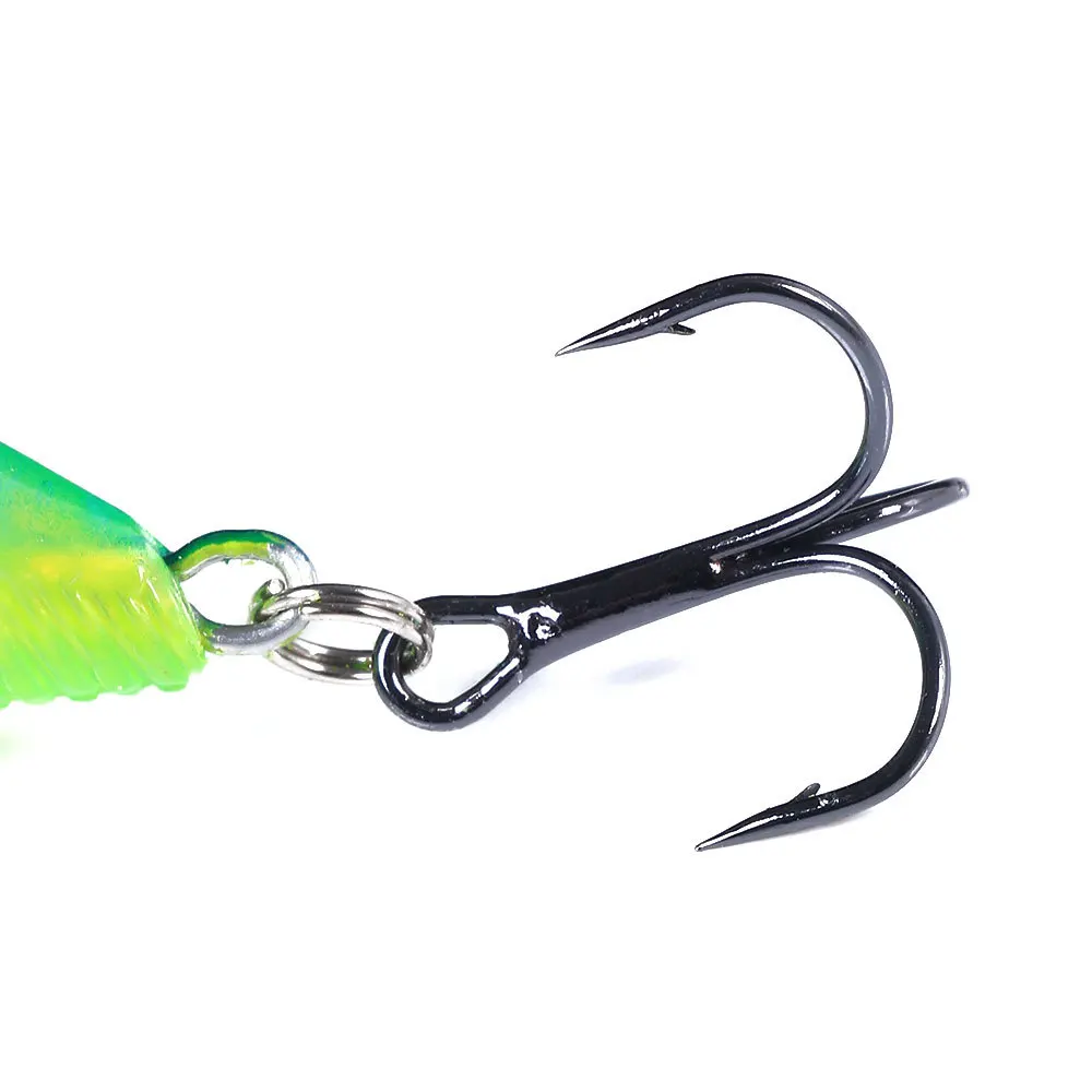 Wobbler crankbait rígido para lubina, anzuelo triple y láser - imagen 5