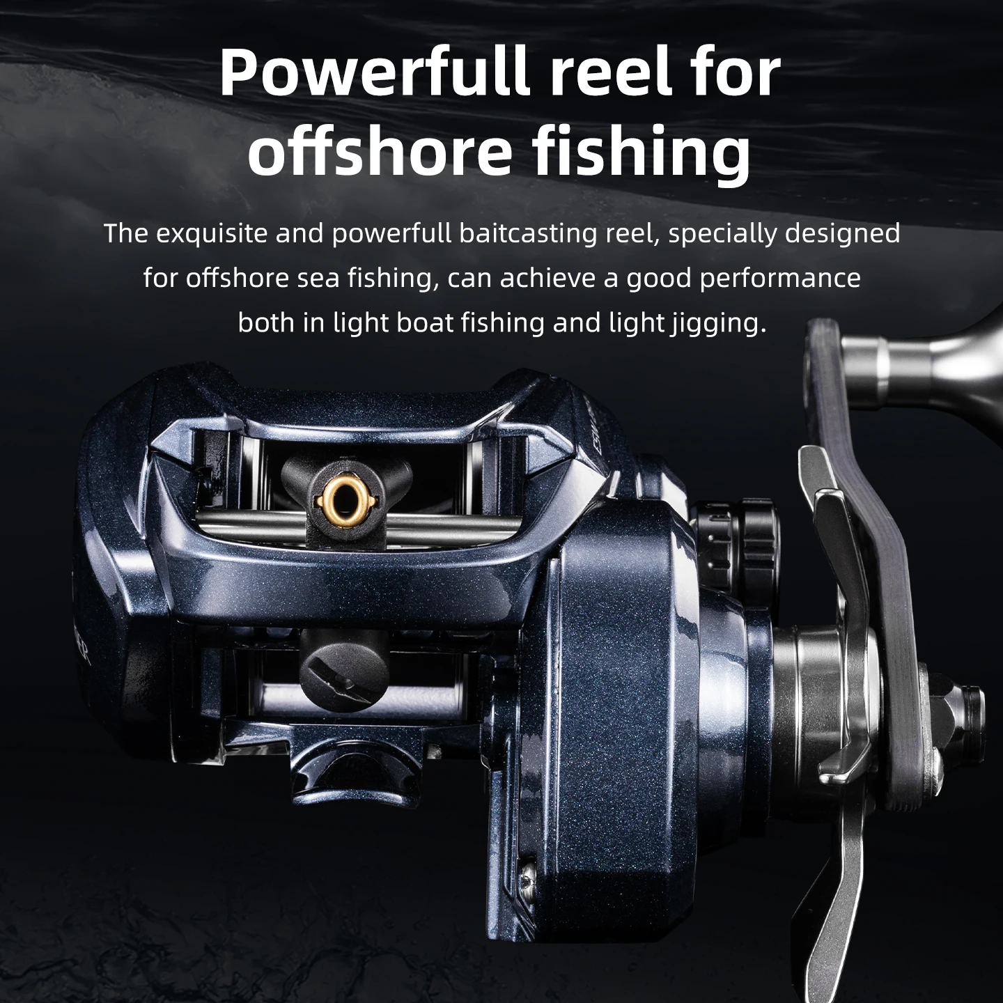 Carrete Baitcasting Ecooda Sea Winner – Alta resistencia a corrosión - imagen 5