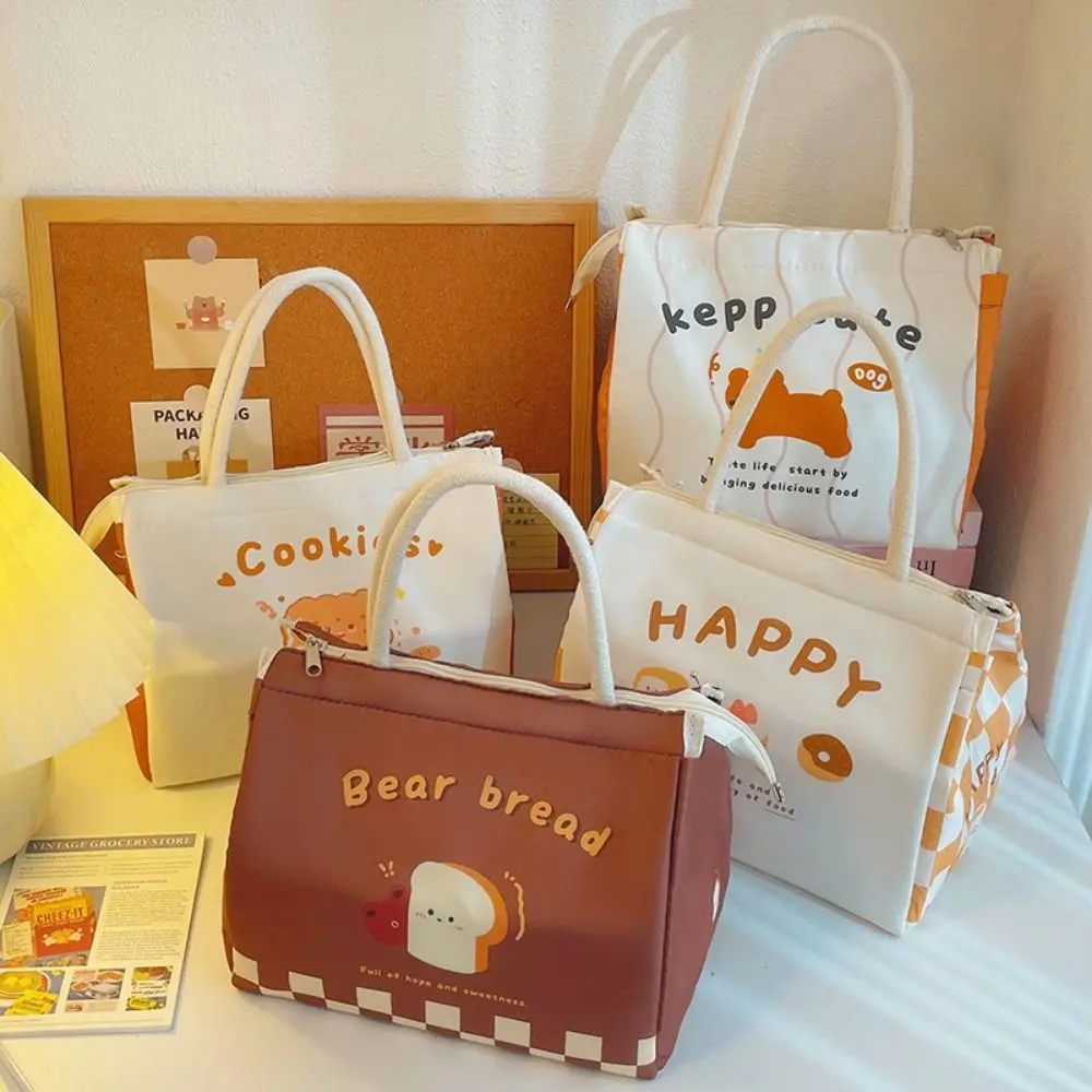 Bolsa térmica portátil multiusos grande con dibujos para almuerzo - imagen 3