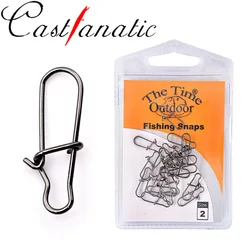 Castfanatic Broches de Seguridad Pesca Acero Inoxidable Clip Giratorio