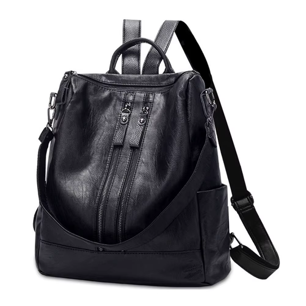 Mochila de Piel Sintética Casual de Gran Capacidad - imagen 2