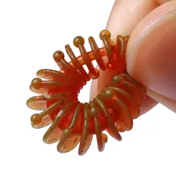 Señuelos de silicona tipo gusano 6 cm – Trucha y lubina