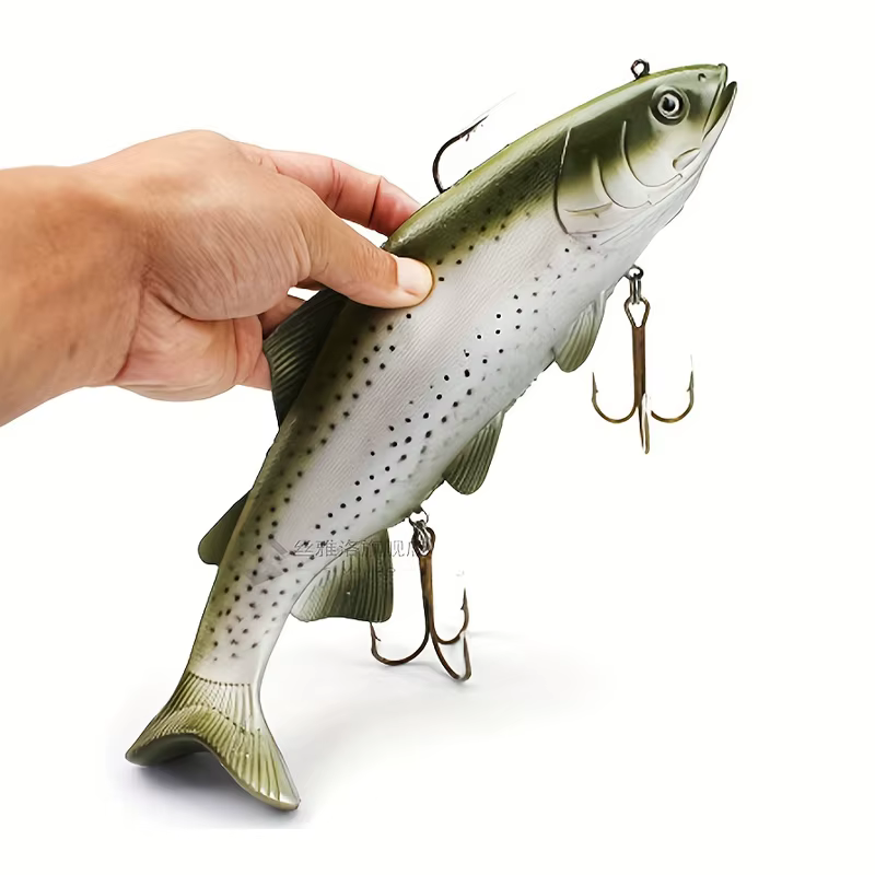 WEIHE Señuelos de pesca para aguas profundas, gris moteado - imagen 3
