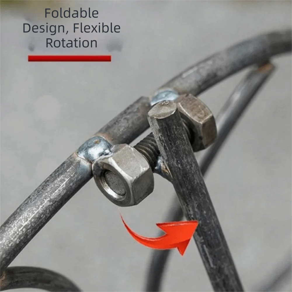 Trípode plegable para fogata y parrilla de camping reforzada