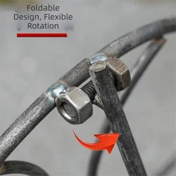Trípode plegable para fogata y parrilla de camping reforzada