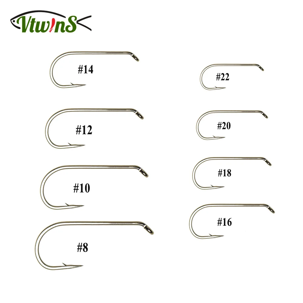 Anzuelos para ninfa seca Vtwins tallo largo Caddis Mayfly ala oliva - imagen 4