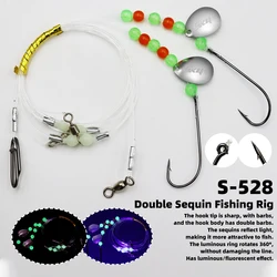 Señuelo jig doble ZYZHE metálico para surfcasting
