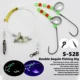 Montaje Jig con doble anzuelo metálico ZYZHE para surfcasting - imagen 4